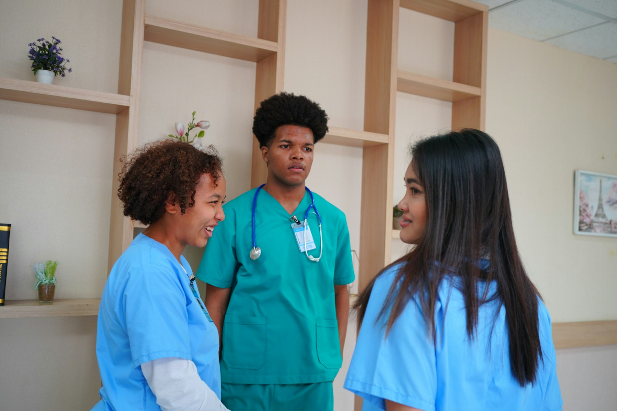 Young nurse working at the hospital